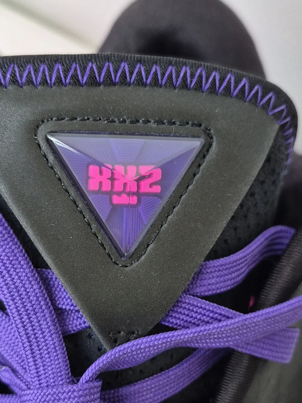 Nike Lebron Black Athletic Shoes with Purple Laces & Pink Accents NWOB